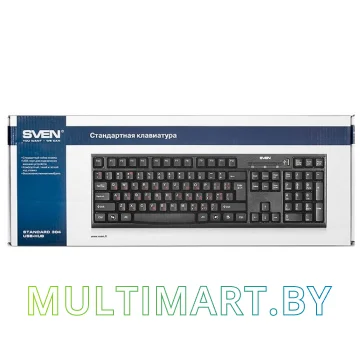 Клавиатура SVEN Standard 304 USB+HUB Black картинка 4
